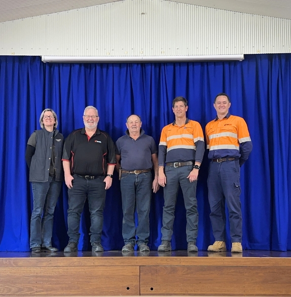 New stage curtains at Jerrys Plains Community Hall