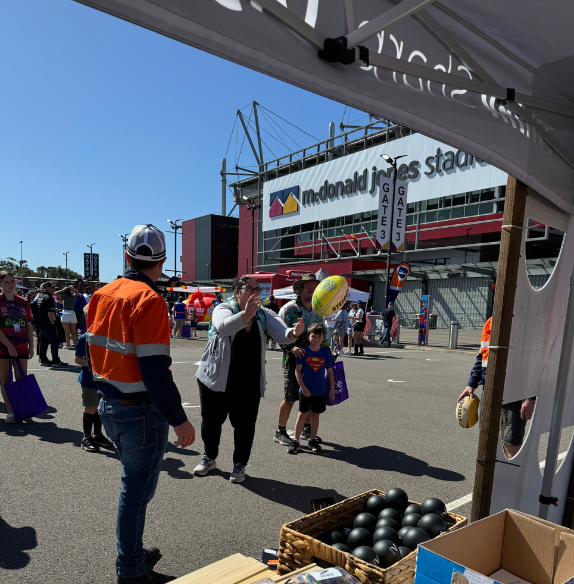 HVO at the Voice for Mining round of Newcastle Knights