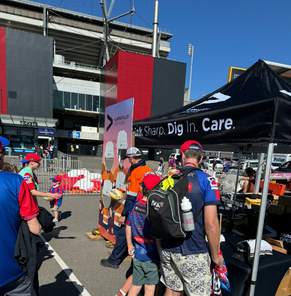 HVO at the Voice for Mining round of Newcastle Knights